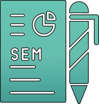 icono de vector de análisis de datos