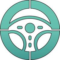 Steering Wheel Vector Icon