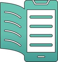 Digital Book Vector Icon