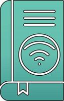 Wifi book Vector Icon