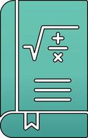 matemáticas libro vector icono