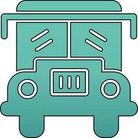 icono de vector de autobús escolar