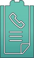 Call list History Vector Icon