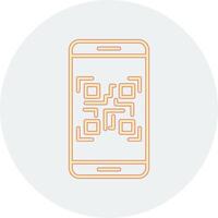 Smartphone Qr Code Vector Icon