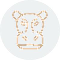 Hippopotamus Vector Icon