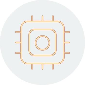 icono de vector de procesador