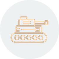 icono de vector de tanque militar