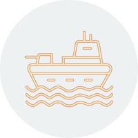 Military Ship Vector Icon