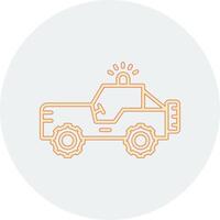 Military Jeep Vector Icon