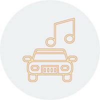 coche música vector icono