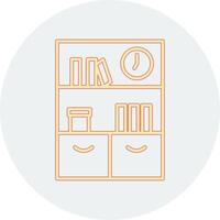 Bookshelf Vector Icon