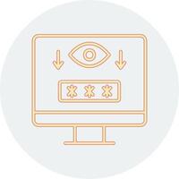 Computer Spyware Vector Icon