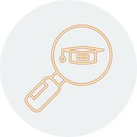 Search University Course Vector Icon