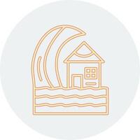 Tsunami Vector Icon