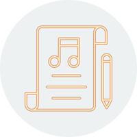 música composición vector icono