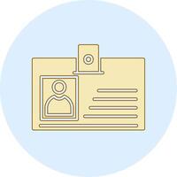 icono de vector de tarjeta de identificación