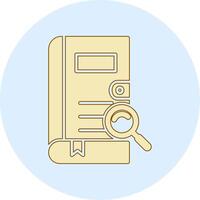 Search Book Vector Icon