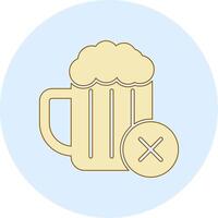 No Alcohol Vector Icon