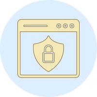 icono de vector de seguridad web