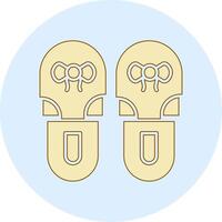 icono de vector de zapatillas