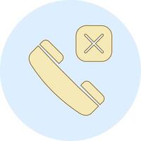 Call Rejected Vector Icon