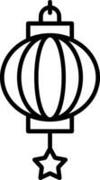 Chinese Lantern Vector Icon