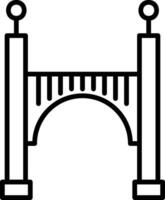 icono de vector de puente