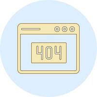 404 Error Vector Icon