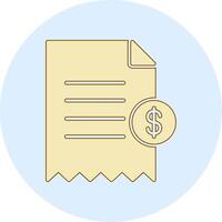 Shopping Receipt Vector Icon