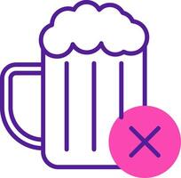 No Alcohol Vector Icon