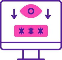Computer Spyware Vector Icon