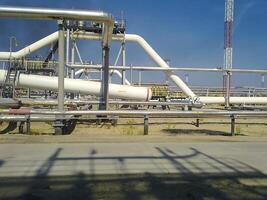 The end phase divider is tubular. Equipment for separating water from oil. Equipment oil fields of Western Siberia photo