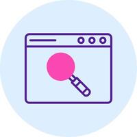 Browser Searching Vector Icon