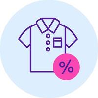 Discounted Tshirt Vector Icon