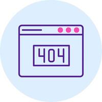 404 Error Vector Icon