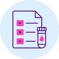 Medical Test Report Vector Icon