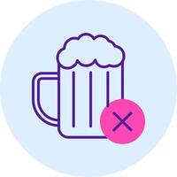 No Alcohol Vector Icon