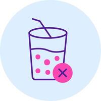 No jugos vector icono