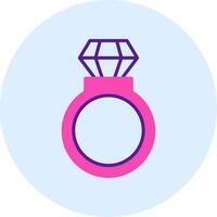 icono de vector de anillo