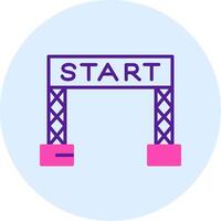 Start Line Vector Icon