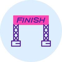 Finish Line Vector Icon