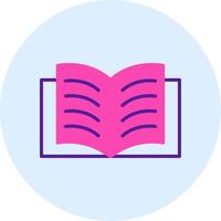 icono de vector de libro abierto