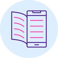 Digital Book Vector Icon