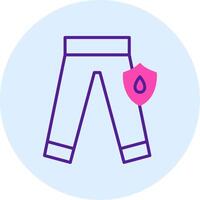 Waterproof pant Vector Icon