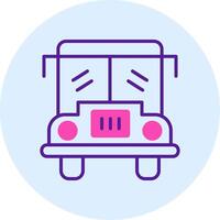 icono de vector de autobús escolar