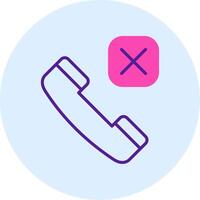 Call Rejected Vector Icon