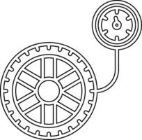 Pressure Gauge Vector Icon