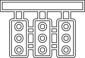 Traffic Lights Vector Icon