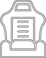 Car Seat Vector Icon