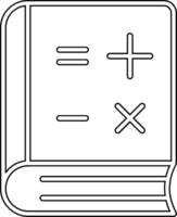 Math Book Vector Icon